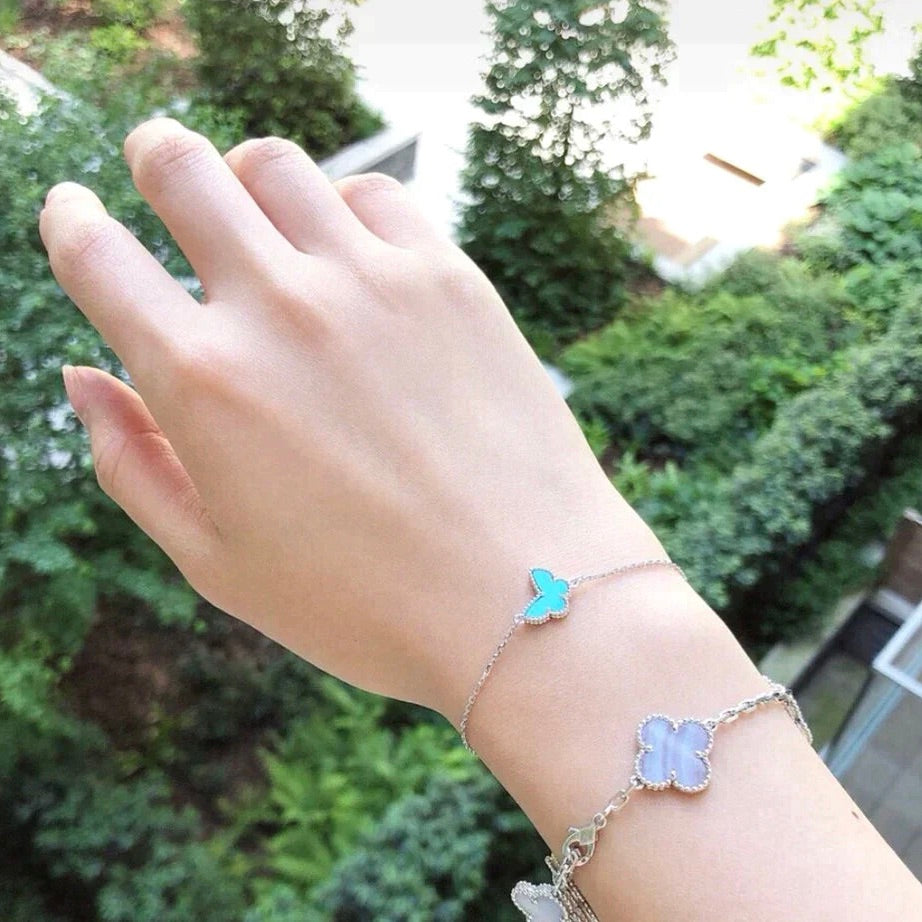 [Valéa jewellery]BUTTERFLY TURQUOISE BUTTERFLY BRACELET SILVER