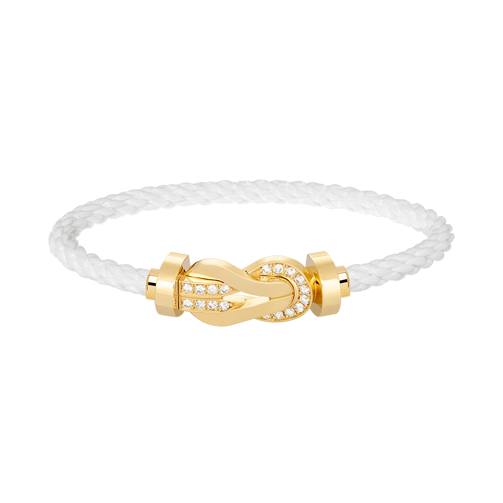 [Valéa jewellery]CHANCE LARGE 8 FIGURE BUCKLE HALF DIAMOND BRACELET GOLD