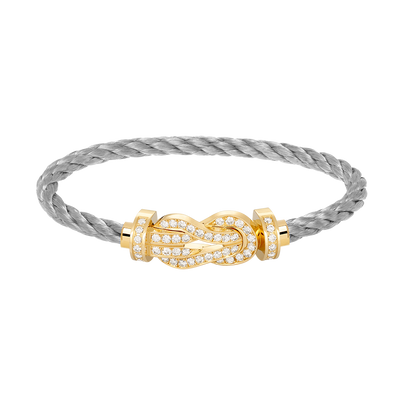 [Valéa jewellery]CHANCE LARGE 8 FIGURE BUCKLE FULLDIAMOND BRACELET GOLD