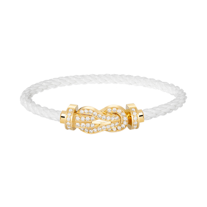 [Valéa jewellery]CHANCE LARGE 8 FIGURE BUCKLE FULLDIAMOND BRACELET GOLD