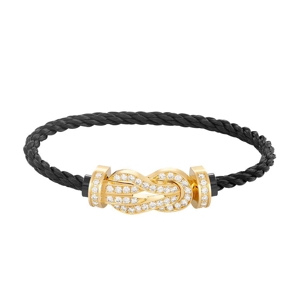 [Valéa jewellery]CHANCE LARGE 8 FIGURE BUCKLE FULLDIAMOND BRACELET GOLD