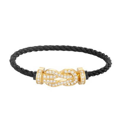 [Valéa jewellery]CHANCE LARGE 8 FIGURE BUCKLE FULLDIAMOND BRACELET GOLD