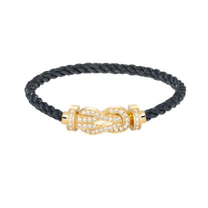 [Valéa jewellery]CHANCE LARGE 8 FIGURE BUCKLE FULLDIAMOND BRACELET GOLD