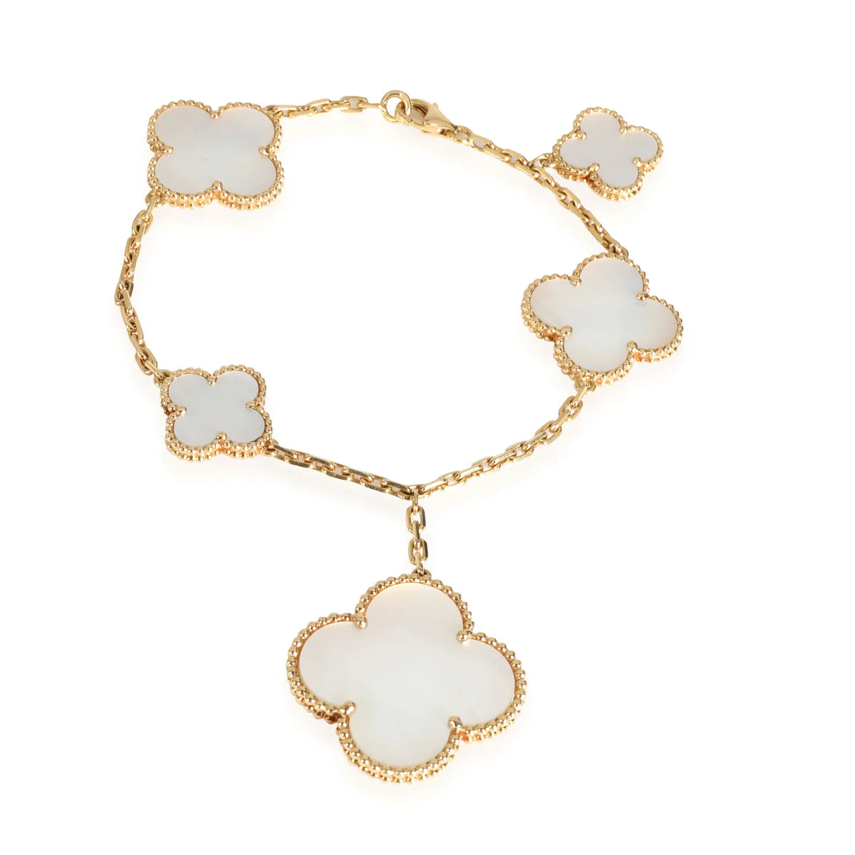 [Valéa jewellery]MAGIC CLOVER MOP GOLD BRACELET 5 MOTIFS