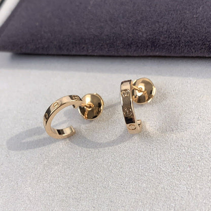 [Valéa jewellery]LOVE EARRINGS 2.65MM PINK GOLD