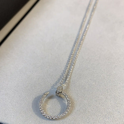 [Valéa jewellery]JUSTE NECKLACE SILVER DIAMONDS