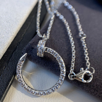 [Valéa jewellery]JUSTE NECKLACE SILVER DIAMONDS