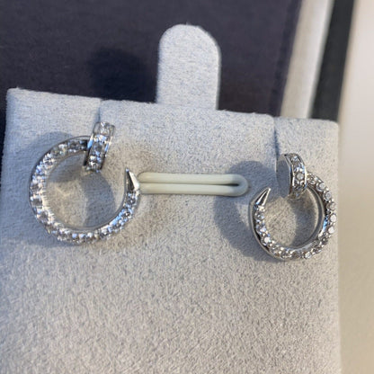 [Valéa jewellery]JUSTE EARRINGS SILVER DIAMONDS