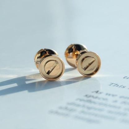 [Valéa jewellery]LOVE EARRINGS PINK GOLD 10MM