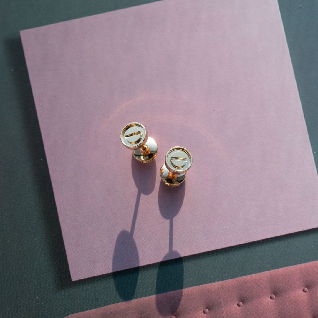 [Valéa jewellery]LOVE EARRINGS PINK GOLD 10MM