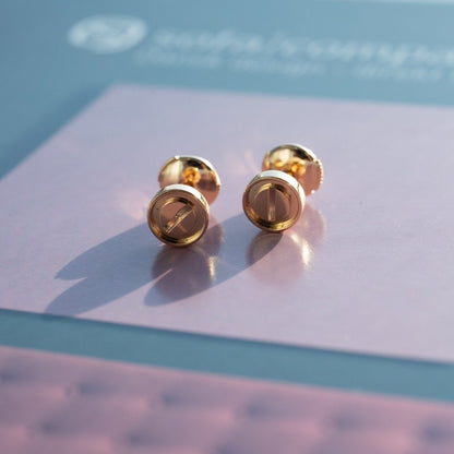 [Valéa jewellery]LOVE EARRINGS PINK GOLD 10MM