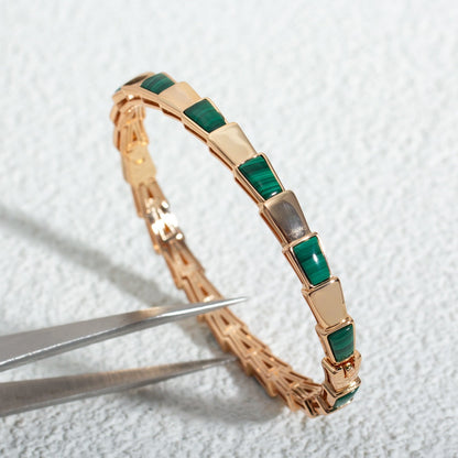 [Valéa jewellery]SERPENTI BRACELET PINK GOLD MALACHITE