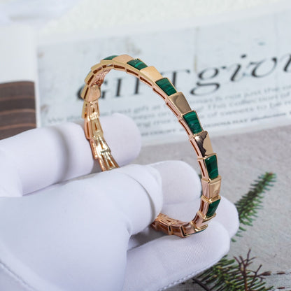 [Valéa jewellery]SERPENTI BRACELET PINK GOLD MALACHITE