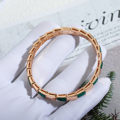 [Valéa jewellery]SERPENTI BRACELET PINK GOLD MALACHITE