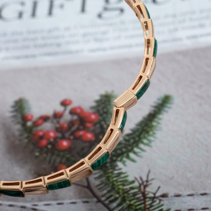 [Valéa jewellery]SERPENTI BRACELET PINK GOLD MALACHITE