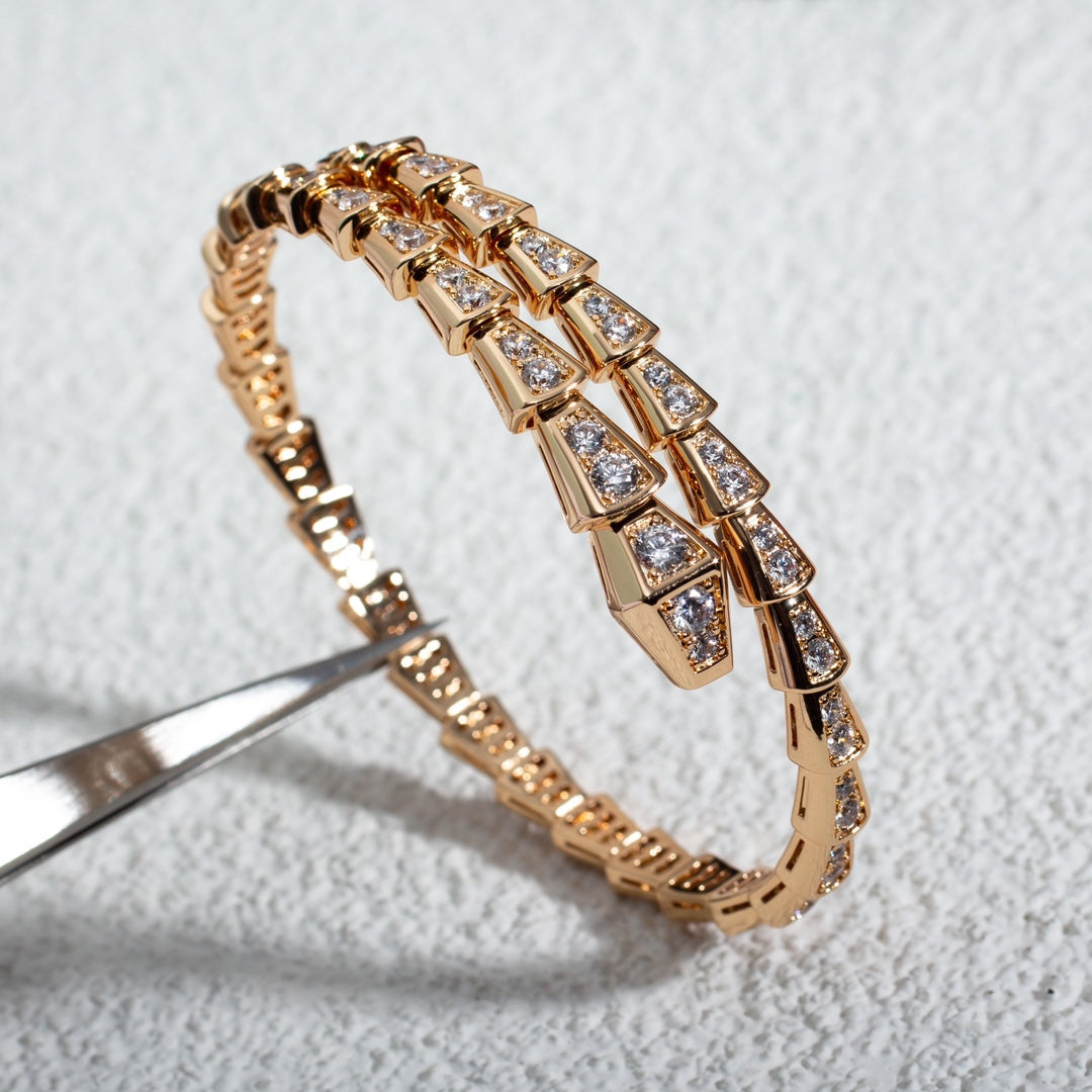 [Valéa jewellery]SERPENTI BRACELET 6.8MM PINK GOLD DIAMOND