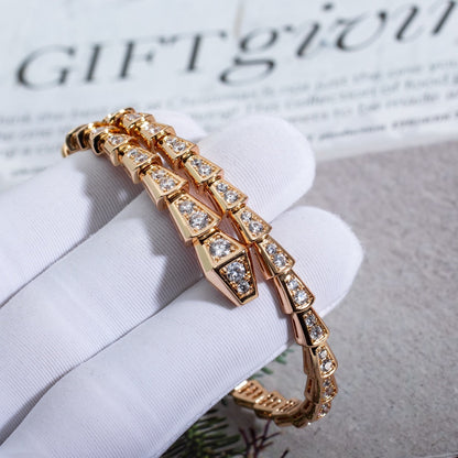 [Valéa jewellery]SERPENTI BRACELET 6.8MM PINK GOLD DIAMOND