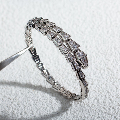 [Valéa jewellery]SERPENTI BRACELET 6MM SILVER DIAMOND