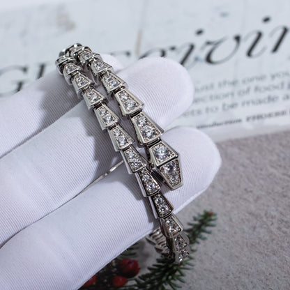 [Valéa jewellery]SERPENTI BRACELET 6MM SILVER DIAMOND