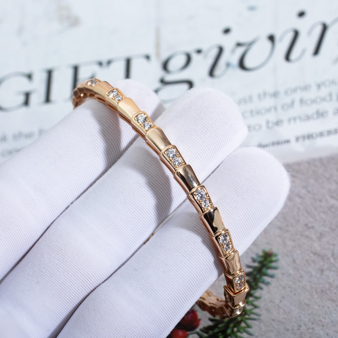 [Valéa jewellery]SERPENTI BRACELET PINK GOLD DIAMOND