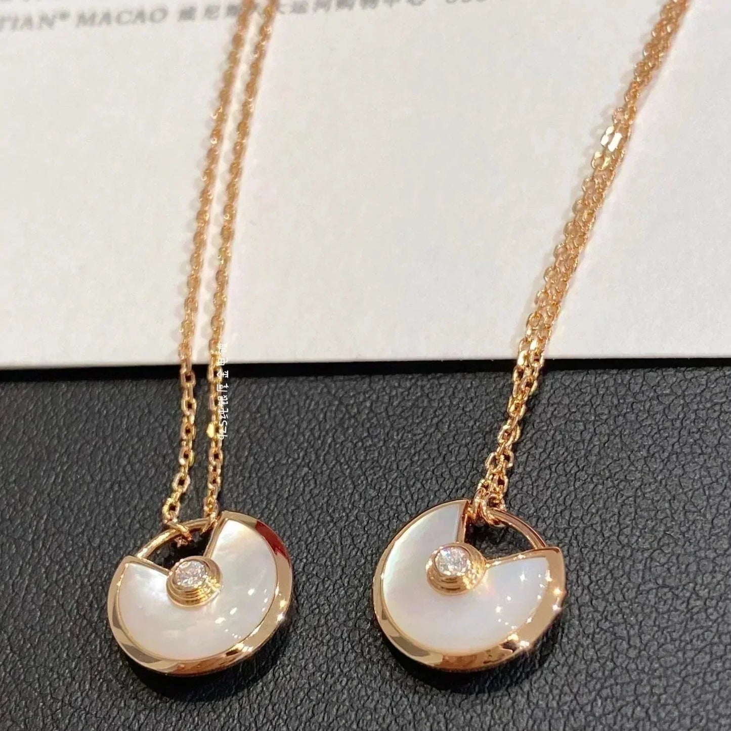 [Valéa jewellery]AMULETTE ROSE GOLD MOP NECKLACE