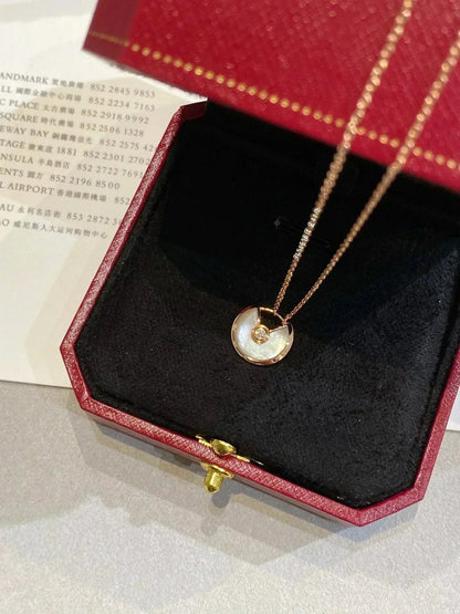 [Valéa jewellery]AMULETTE ROSE GOLD MOP NECKLACE