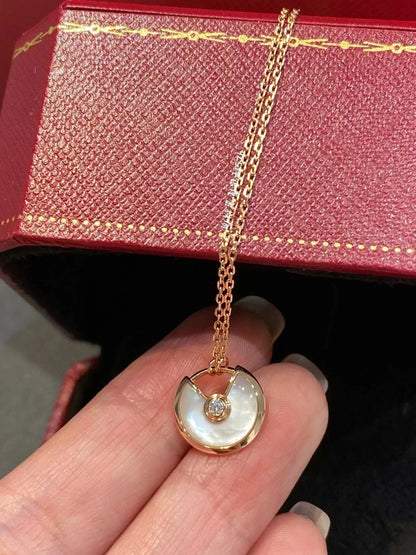 [Valéa jewellery]AMULETTE ROSE GOLD MOP NECKLACE