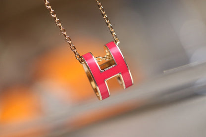 [Valéa jewellery]POP H PEDANT PINK GOLD