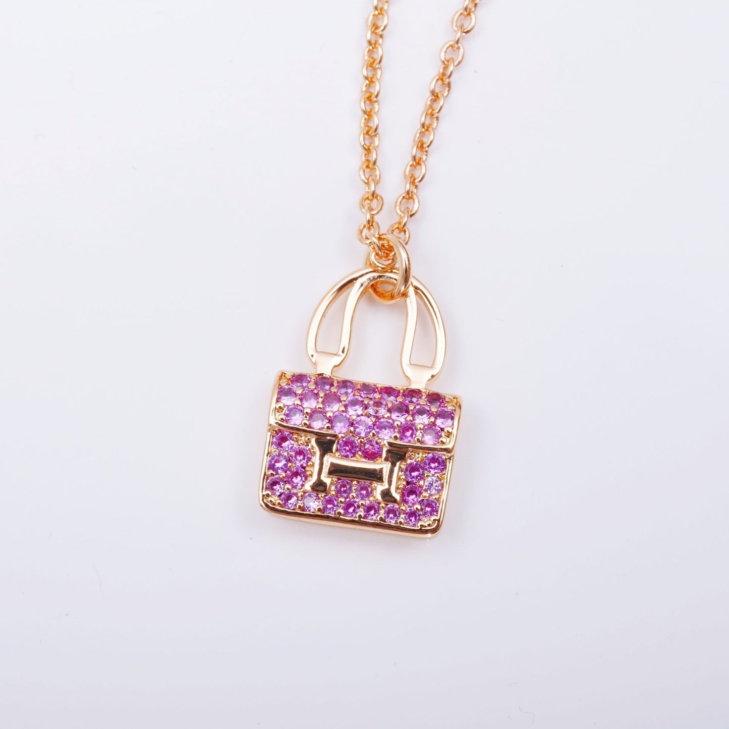 [Valéa jewellery]CONSTANCE PEDANT PURPLE DIAMOND NECKLACE