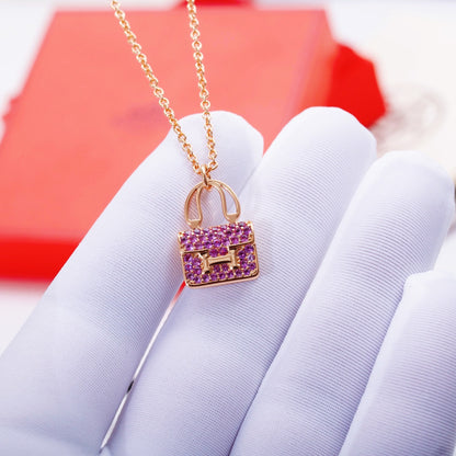 [Valéa jewellery]CONSTANCE PEDANT PURPLE DIAMOND NECKLACE