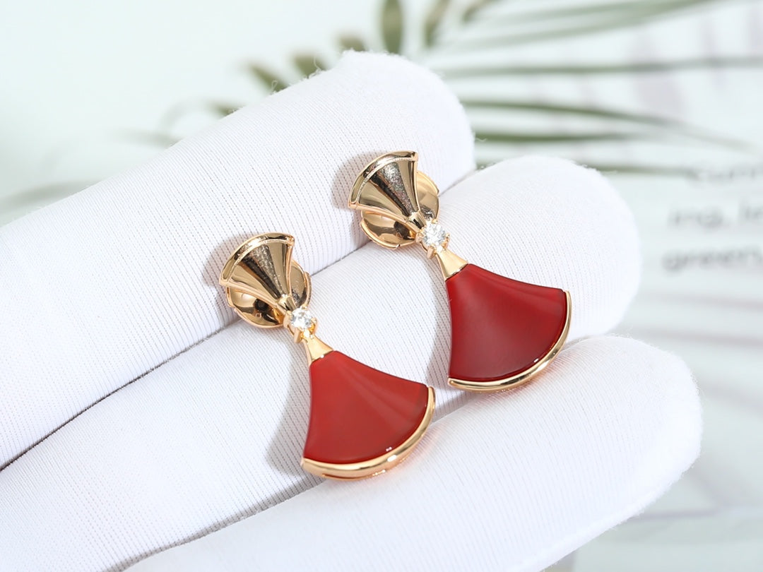 [Valéa jewellery]DREAM Carnelian PINK GOLD EARRINGS