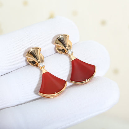 [Valéa jewellery]DREAM Carnelian PINK GOLD EARRINGS