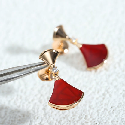 [Valéa jewellery]DREAM Carnelian PINK GOLD EARRINGS