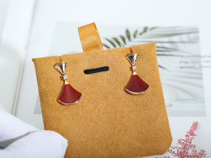 [Valéa jewellery]DREAM Carnelian PINK GOLD EARRINGS