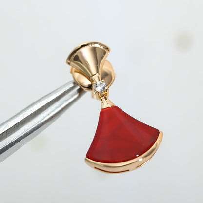 [Valéa jewellery]DREAM Carnelian PINK GOLD EARRINGS