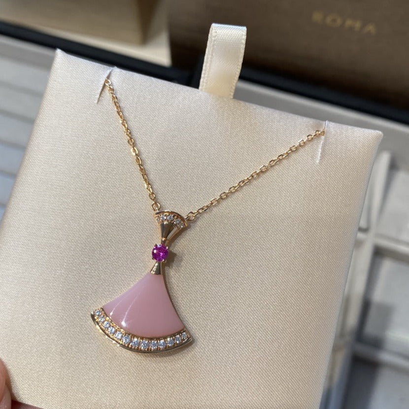 [Valéa jewellery]DREAM NECKLACE PINK OPAL