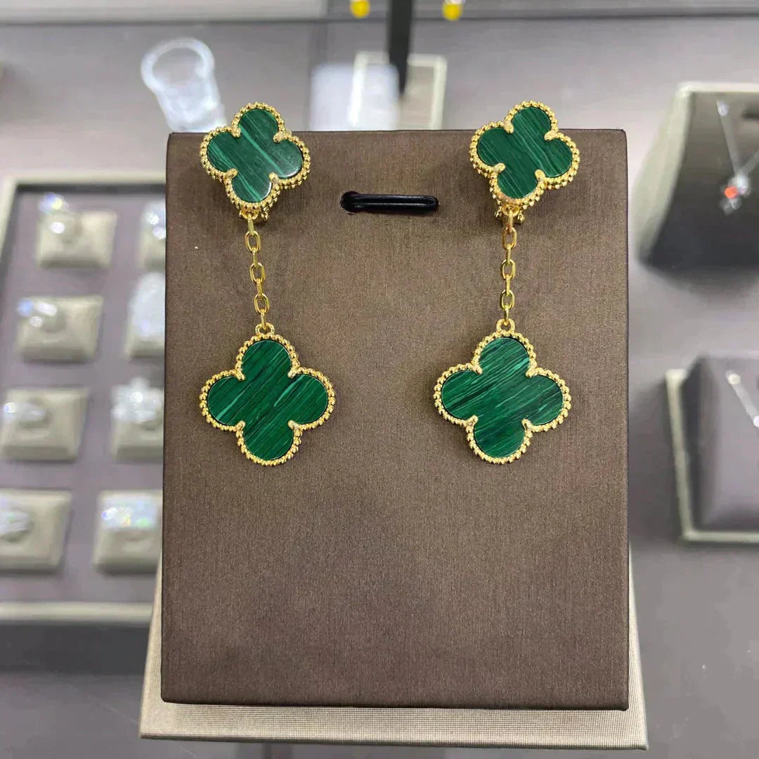 [Valéa jewellery]CLOVER 2 MOTIFS  EARRINGS (MULTIPLE CHOICESC