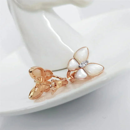 [Valéa jewellery]BUTTERFLY MOP DIAMOND EARRINGS