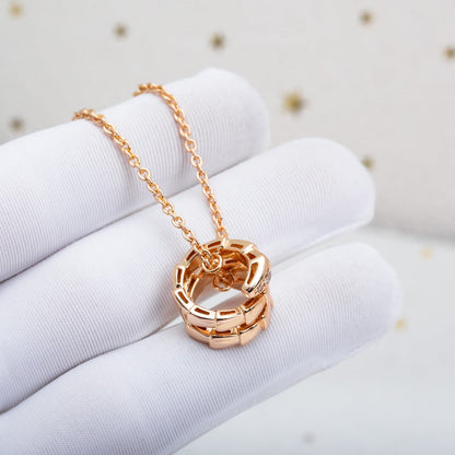 [valéa jewellery]SERPENTI PINK GOLD NECKLACE DIAMOND