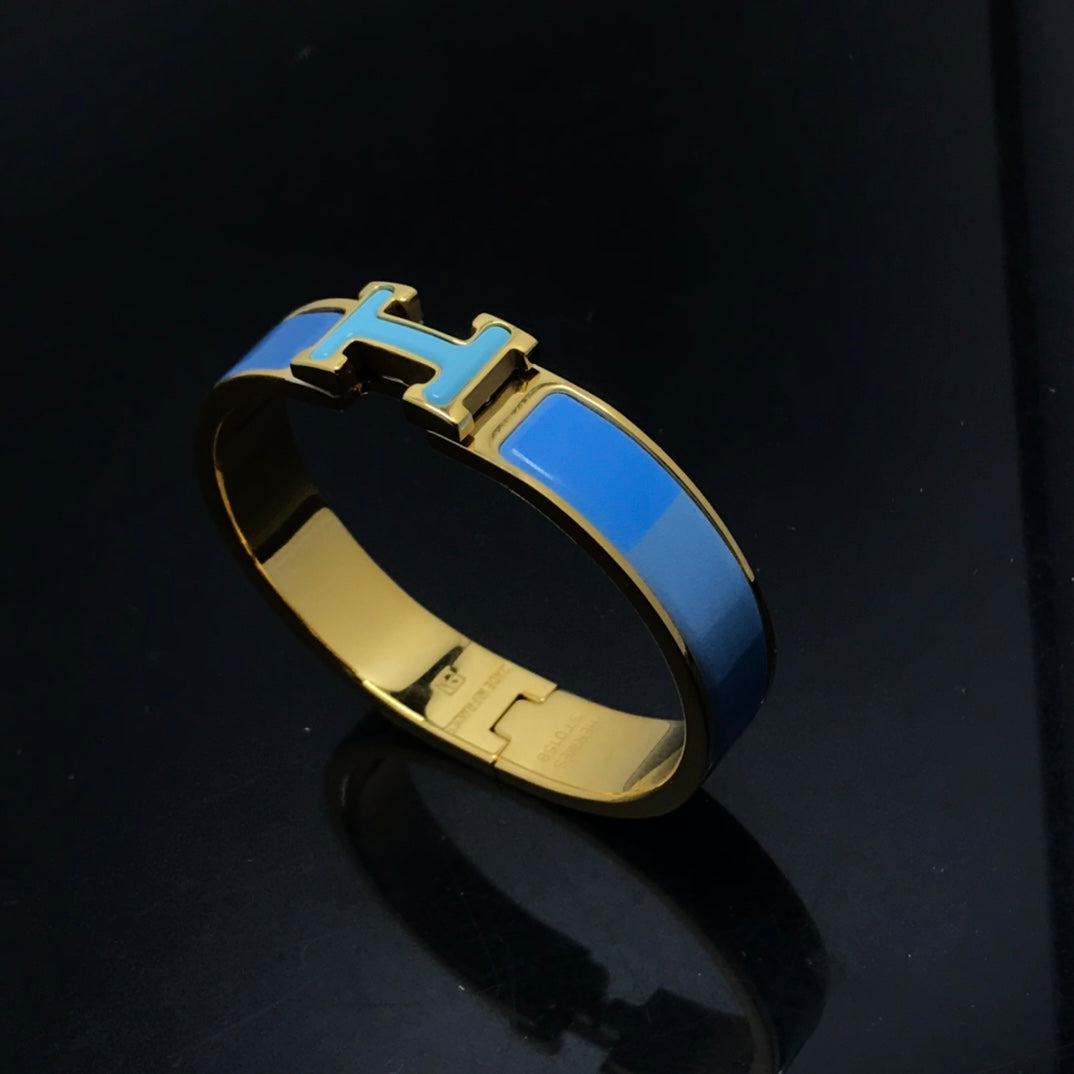 [Valéa jewellery]H BRACELET BLUE RAINBOW CERAMIC