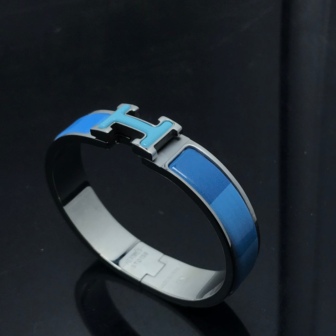 [Valéa jewellery]H BRACELET BLUE RAINBOW CERAMIC