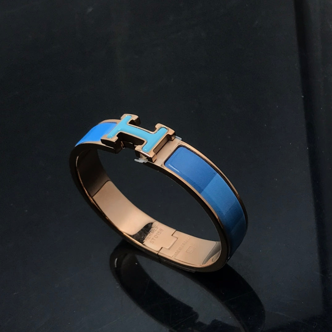 [Valéa jewellery]H BRACELET BLUE RAINBOW CERAMIC