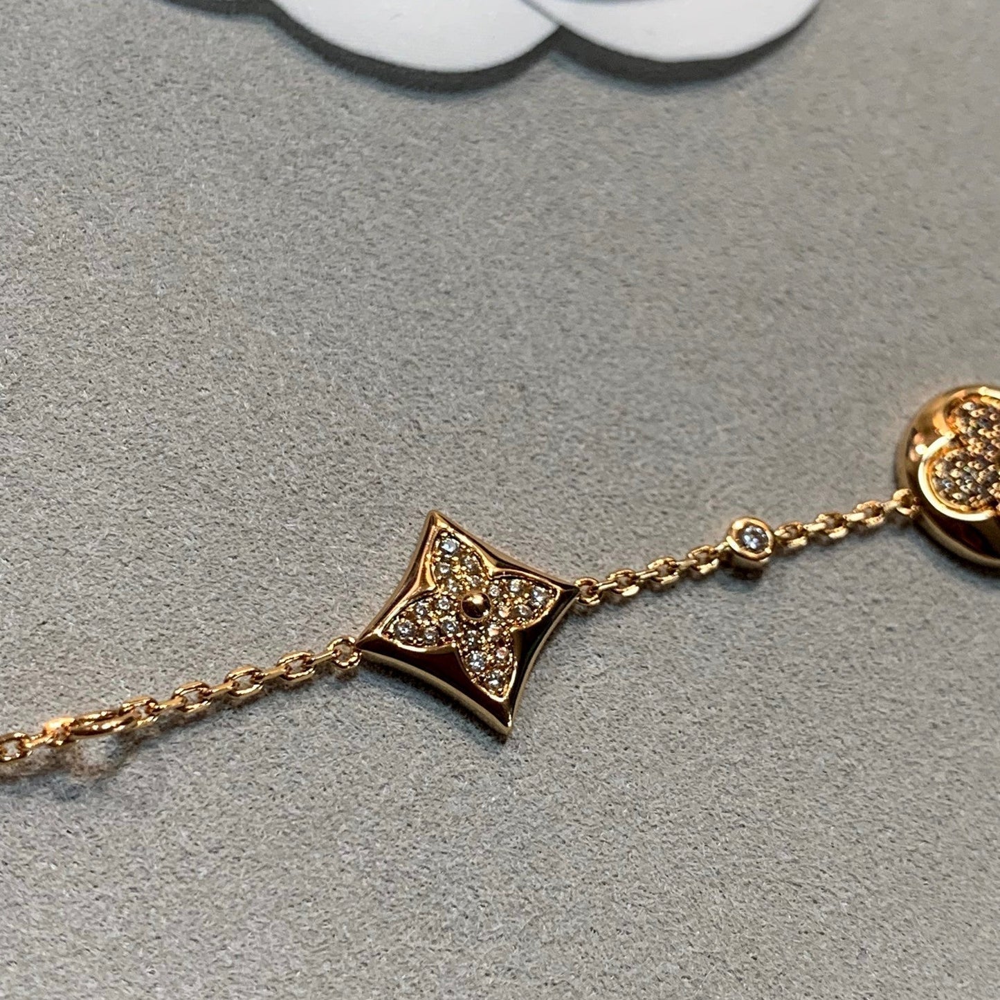 [valéa jewellery]STAR AND SUN 4 MOTIFS GOLD DIAMONDS BRACELET