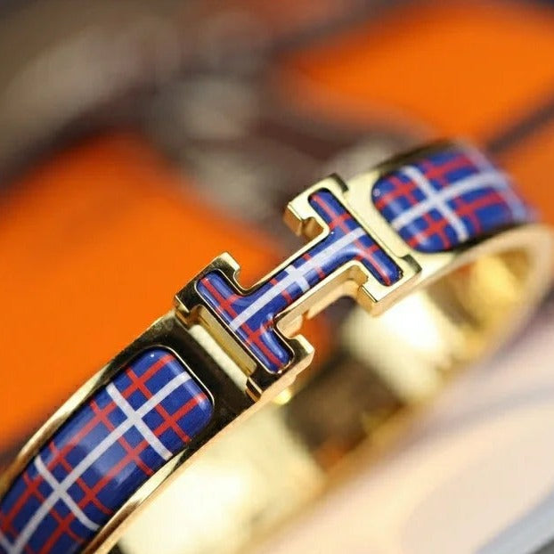 [Valéa jewellery]H TARTAN BRACELET 12MM