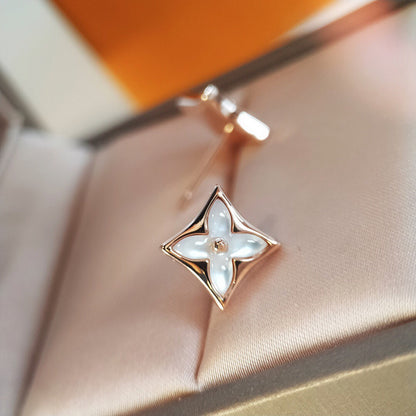 [valéa jewellery]STAR MOP PINK GOLD EARRINGS