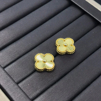 [Valéa jewellery]CLOVER MINI 9.5MM LASER EARRINGS