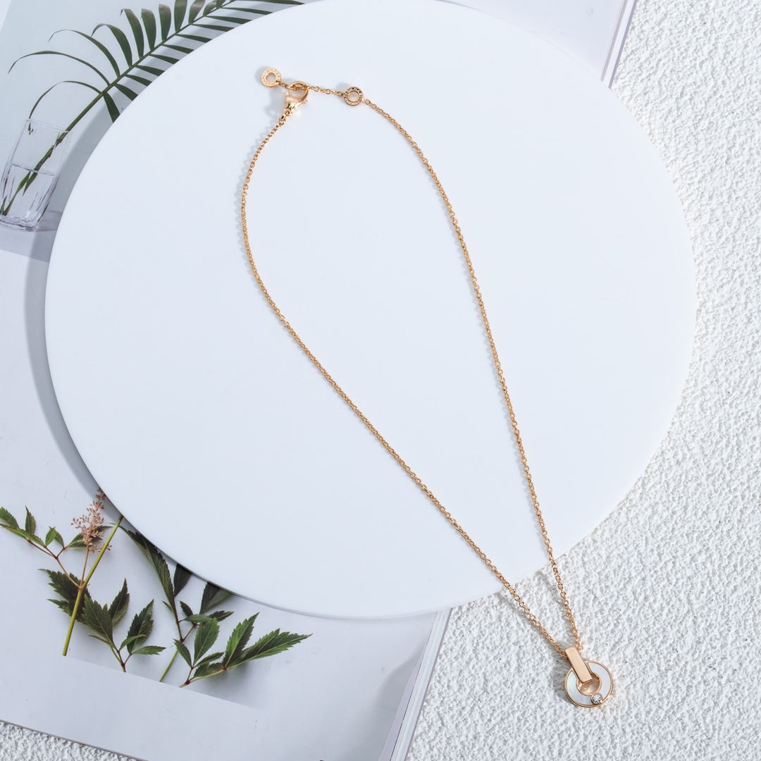 [Valéa jewellery]GARI NECKLACE PINK GOLD MOP