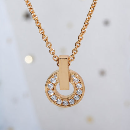 [Valéa jewellery]GARI NECKLACE PINK GOLD DIAMOND