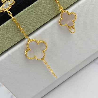 [Valéa jewellery]MAGIC CLOVER MOP GOLD BRACELET 5 MOTIFS