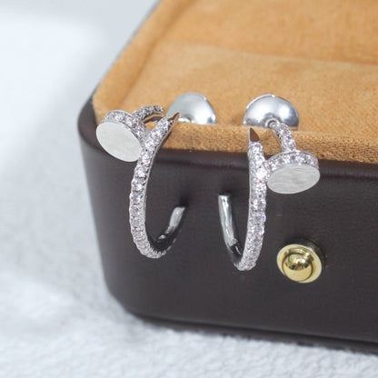 [Valéa jewellery]JUSTE EARRINGS 12.75MM SILVER DIAMOND